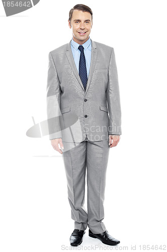 Image of Full length portrait of professional businessman
