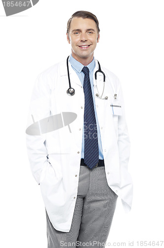 Image of Casual portrait of handsome male surgeon