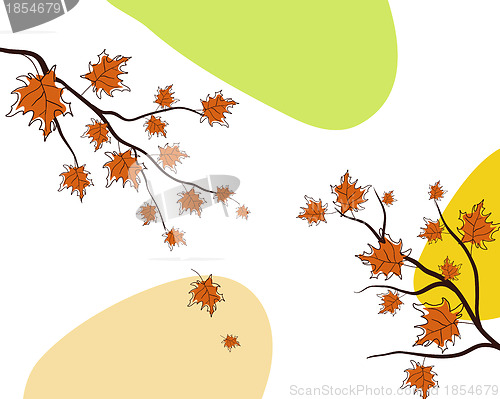 Image of Autumn greeting doodle card