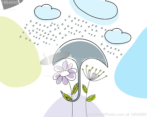 Image of Autumn greeting doodle card
