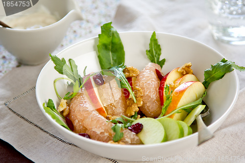 Image of Apple with Grape fruit and walnut salad