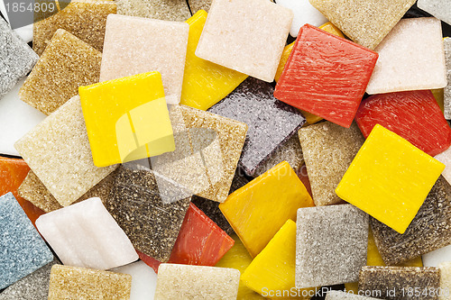 Image of colorful glass mosaic tiles