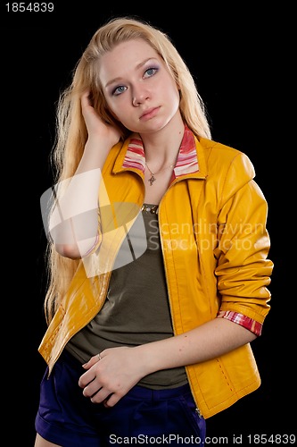 Image of portrait of beautiful blonde girl