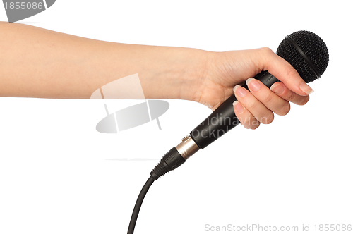 Image of microphone for interview