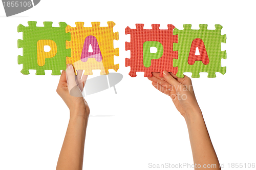 Image of word papa