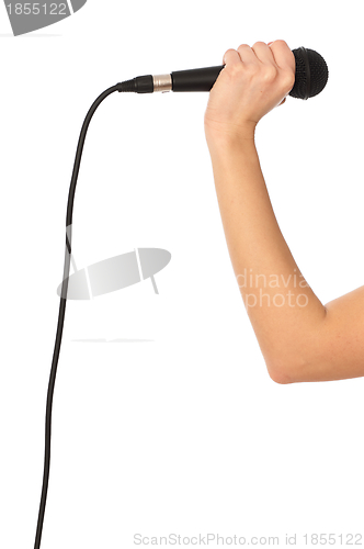 Image of microphone for interview