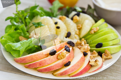 Image of   	 Apple with Grapefruit and walnut salad