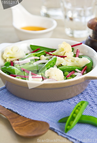 Image of Cauliflower with Peas and beetroot salad