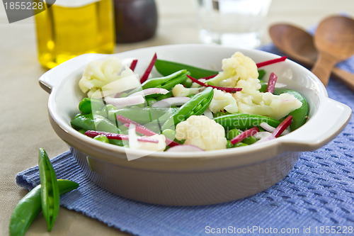 Image of Cauliflower with Peas and beetroot salad