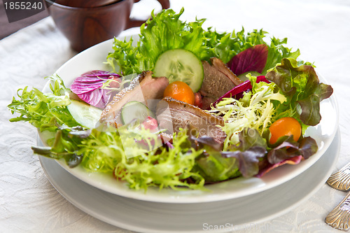 Image of Smoked duck with pomegranate salad