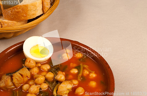 Image of Traditional Spanish chickpea stew
