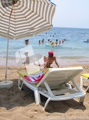 Image of Rest on the sea beach