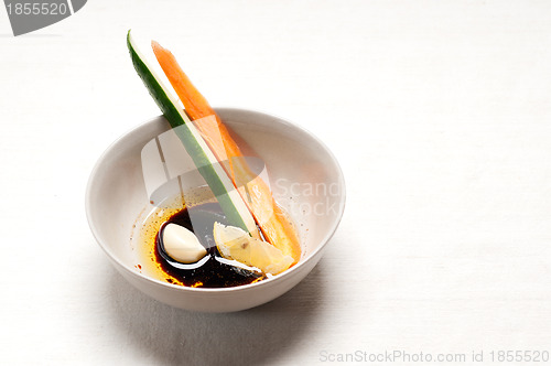 Image of fresh pinzimonio snack appetizer