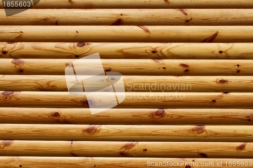 Image of Parallel polished wooden logs