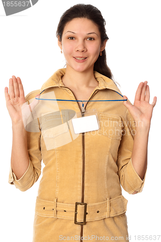 Image of woman at meeting on the conference