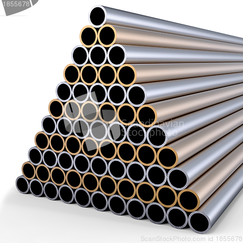 Image of metal pipes