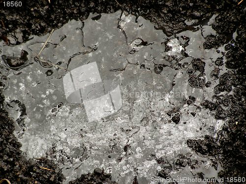 Image of puddle of ice