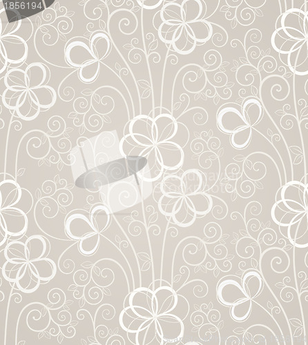 Image of Excellent swirl floral seamless background