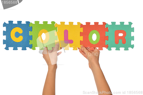 Image of word color