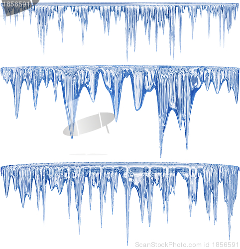 Image of Blue cold icicles