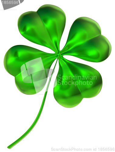 Image of four-leaf clover as symbol of good luck