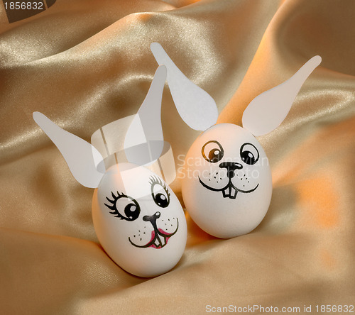 Image of bunny easter eggs