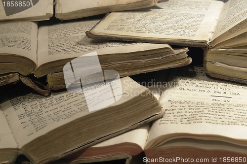 Image of lots of old spiritual books