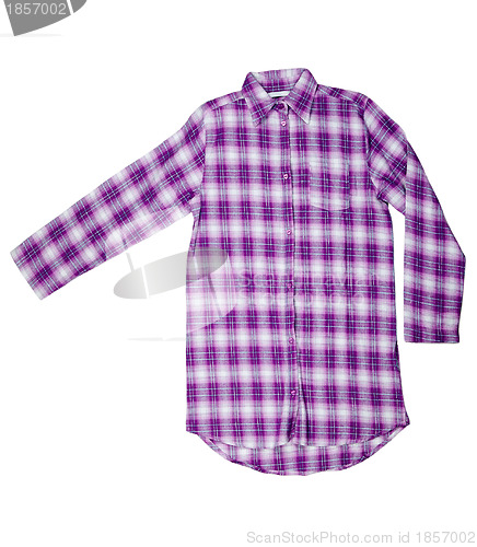 Image of Purple plaid shirt