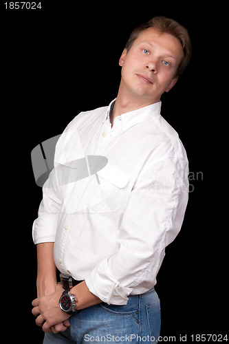 Image of portrait of handsome man