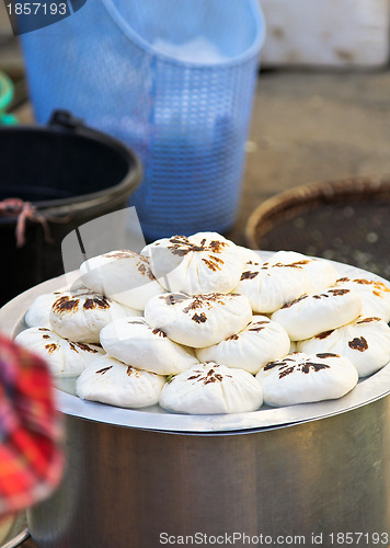 Image of Burmese's cheese in a market