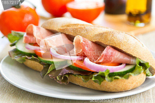 Image of Prosciutto sandwich