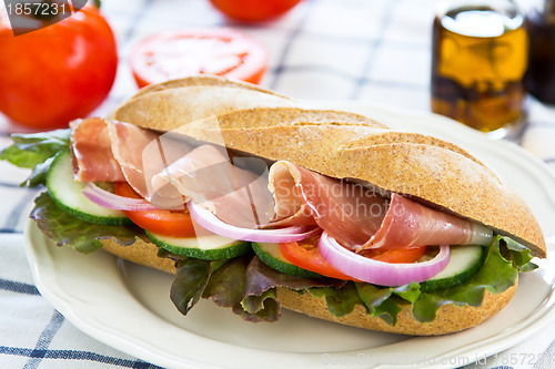 Image of Prosciutto sandwich