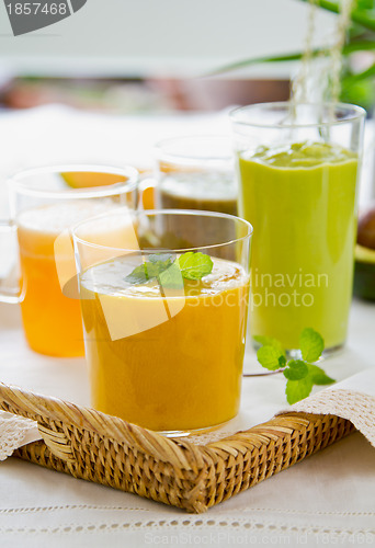 Image of Varieties of Fruits smoothie 