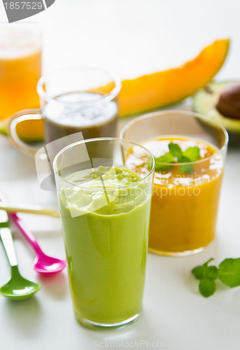 Image of Varieties of Fruits smoothie