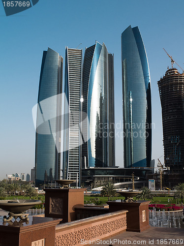 Image of The skyscrapers in Abu Dhabi