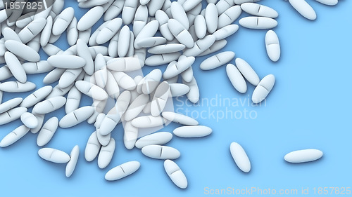 Image of set of pills for treatment people