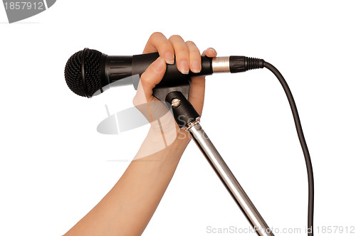 Image of black microphone