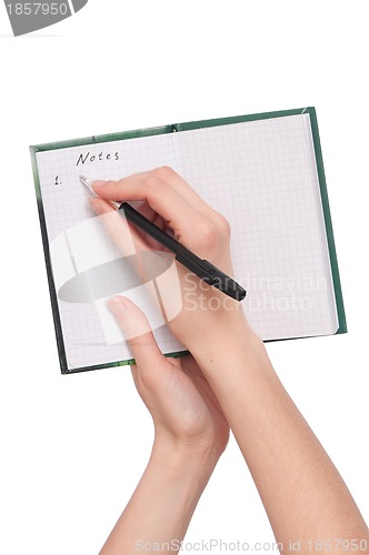 Image of writes notes