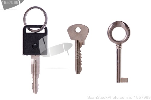 Image of keys from flat, car and cabinet