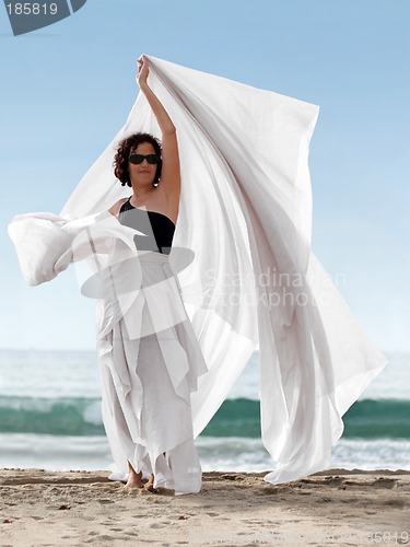 Image of Woman on the beach