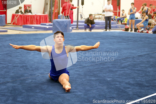 Image of Gymnast on floor