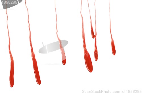 Image of generated blood spots on the floor in hospital