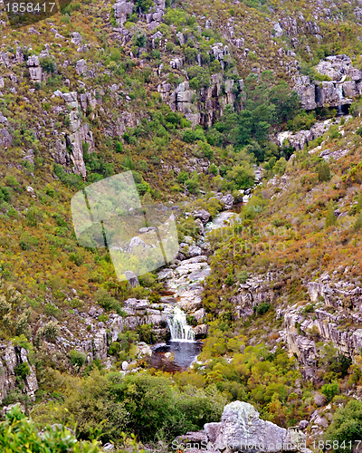 Image of Waterfall with rocks