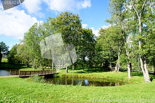 Image of Bridge and pond