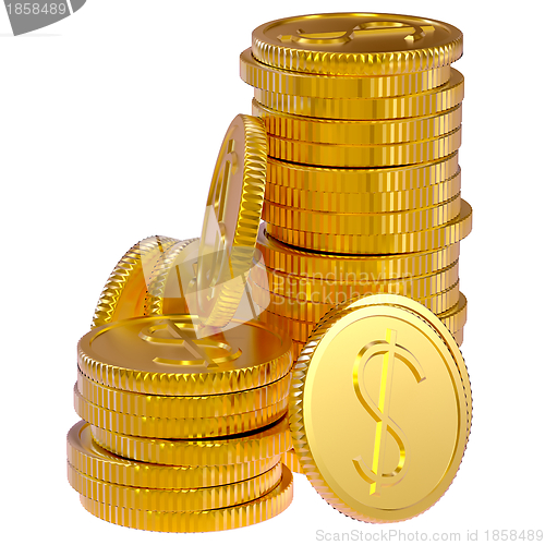 Image of coins dollars money