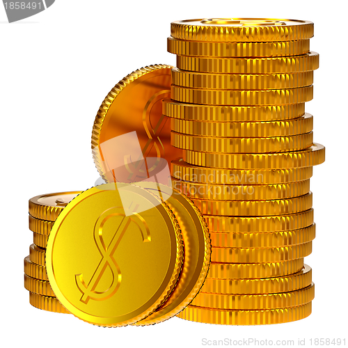 Image of coins dollars money