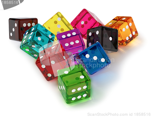 Image of colored dices