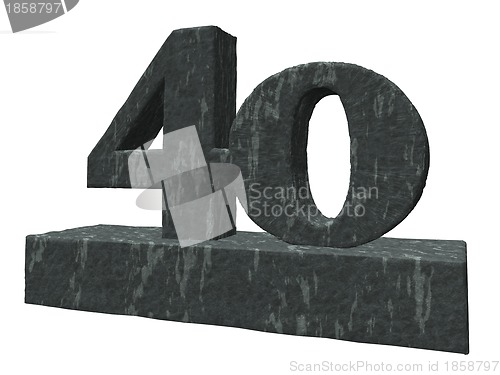 Image of stone number forty