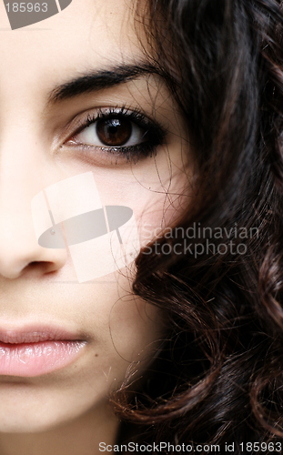 Image of Half face abstract
