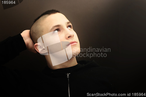 Image of Teenager with mohawk